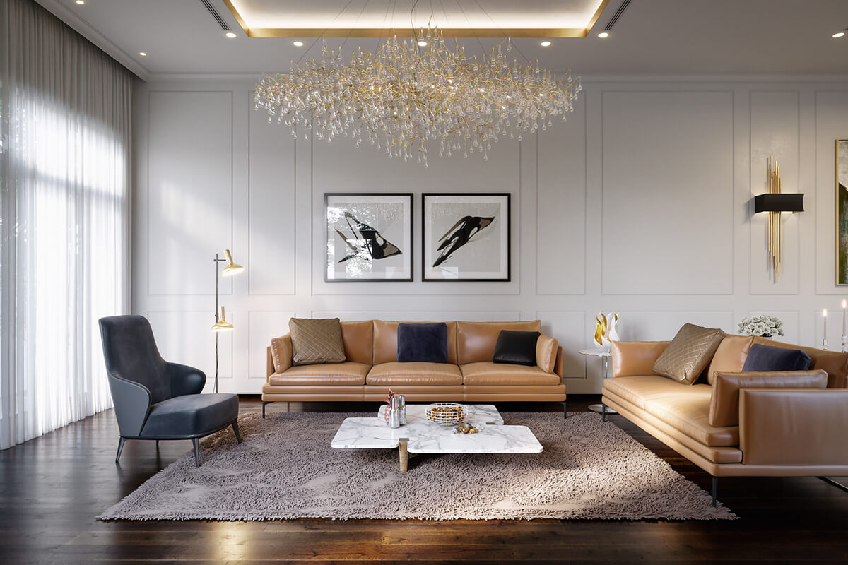 Học cách trang trí phòng khách đơn giản mà đẹp từ chuyên gia