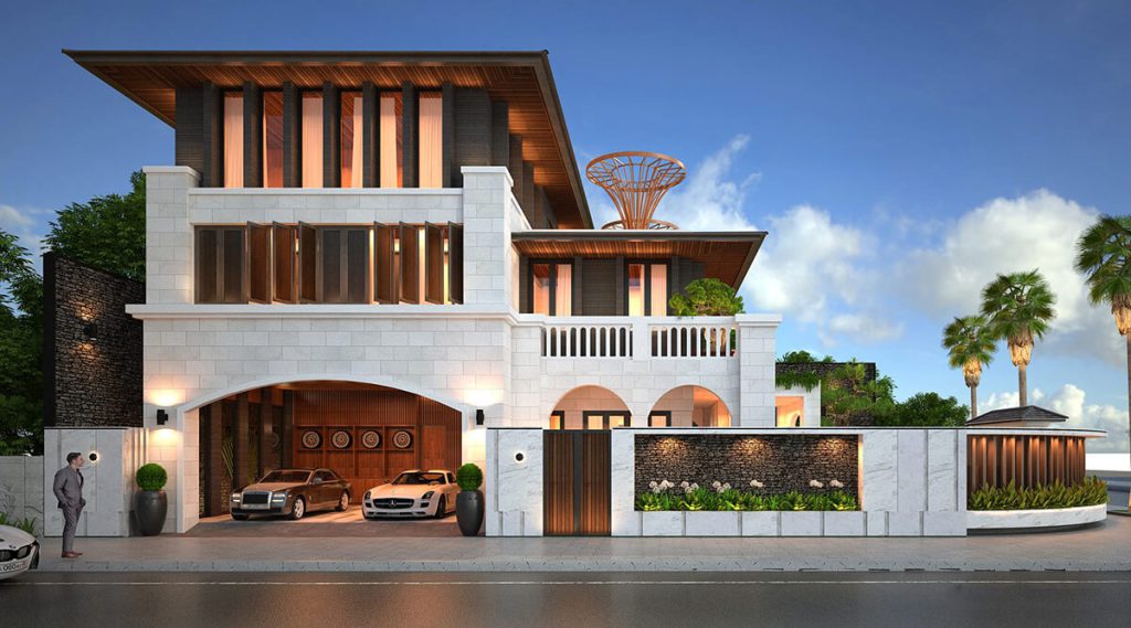 MẪU THIỆT THỰ 3 TẦNG 2 MẶT TIỀN ĐẸP SANG TRỌNG