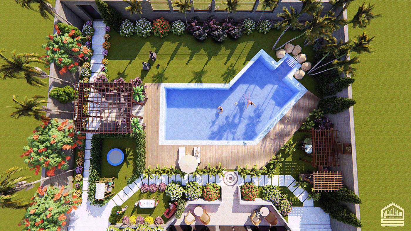 Thiết kế sân vườn biệt thự đẹp yên bình cần lưu ý điều gì ?