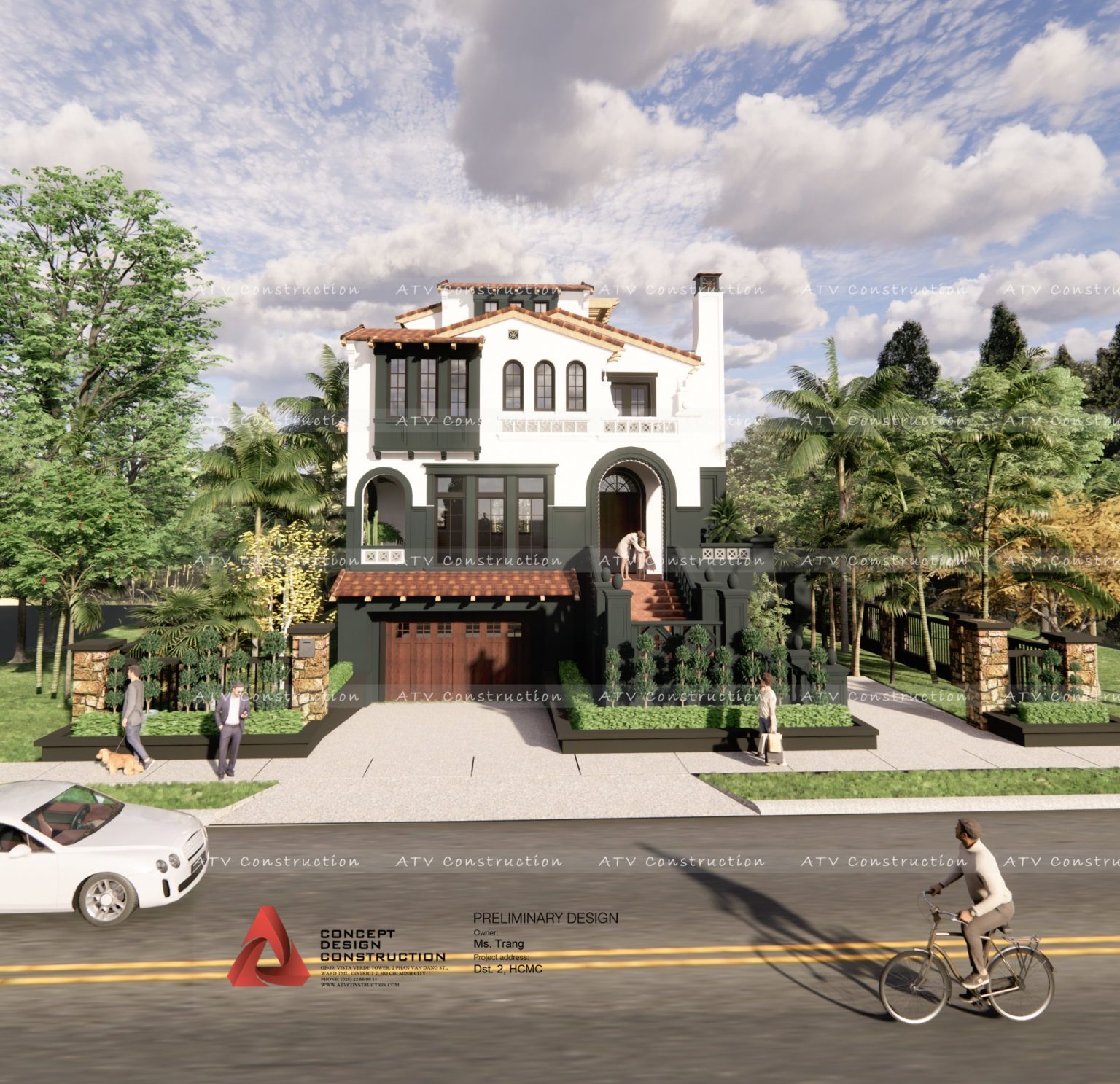 Biệt Thự Sân Vườn 3 Tầng Tại Quận 2