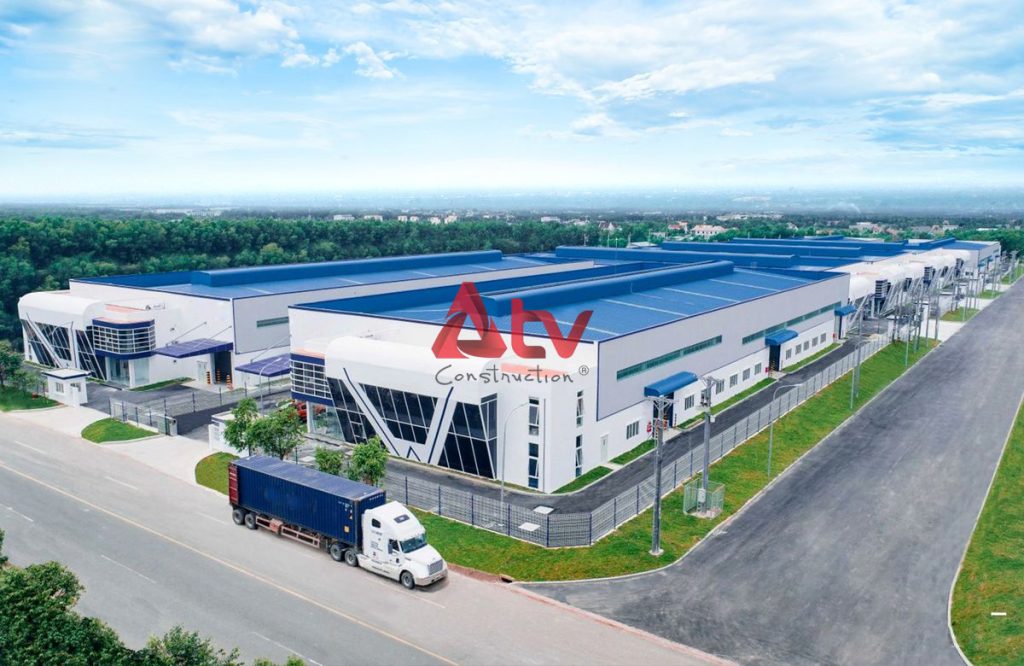 Nhà xưởng kết hợp văn phòng 2 tầng