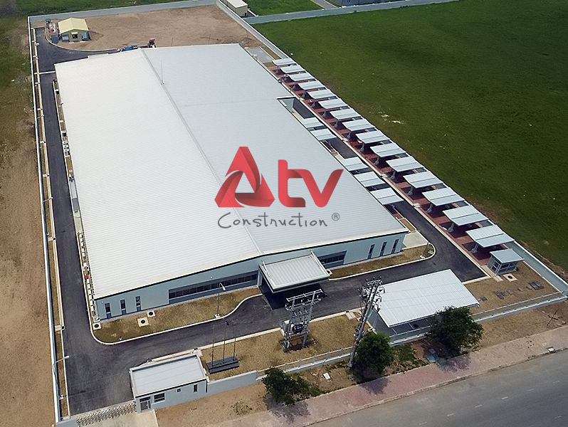 mẫu nhà xưởng tiền chế 1 tầng