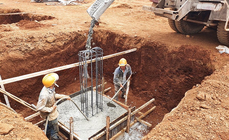 thi công móng nhà xưởng