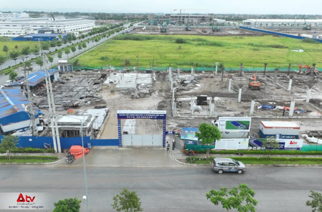 Ảnh thi công công trình thực tế tại ATV Construction
