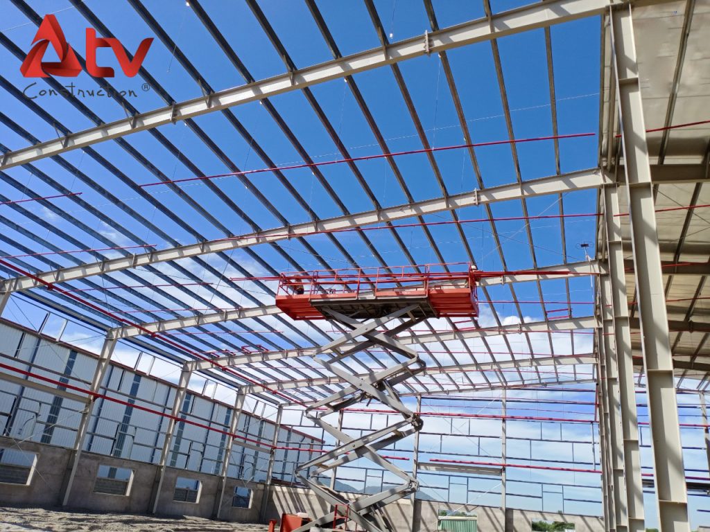 xây dựng nhà xưởng khung thép tiền chế