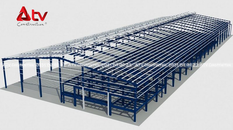 kết cấu nhà xưởng đơn giản atv