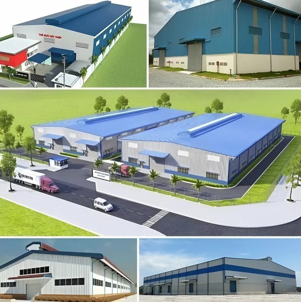 mẫu nhà xưởng 500m2