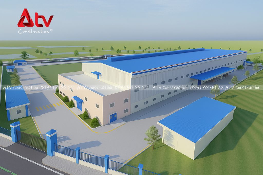 mẫu nhà xưởng cấp 4 đẹp 300m2