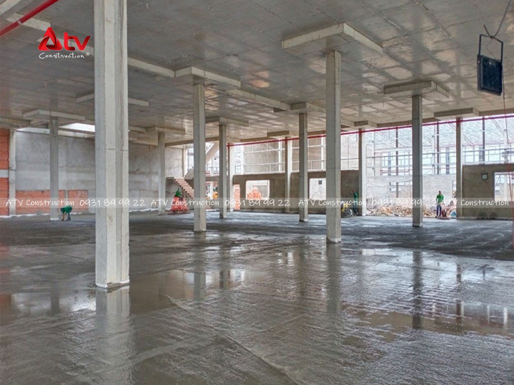 quy trình đổ nèn bê tông nhà xưởng chuẩn kỹ thuật