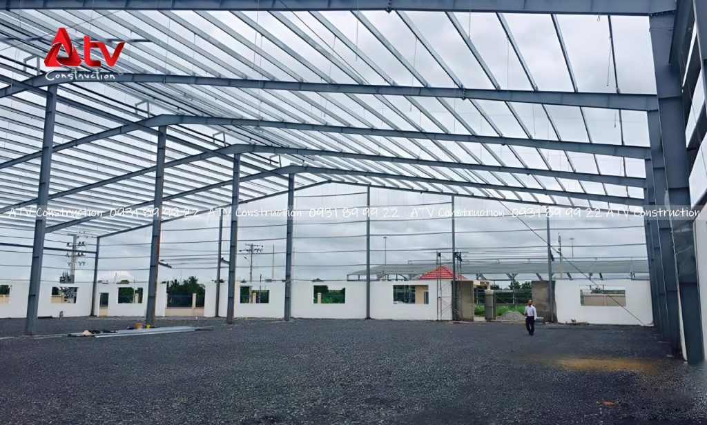 chi phí xây mái nhà kho