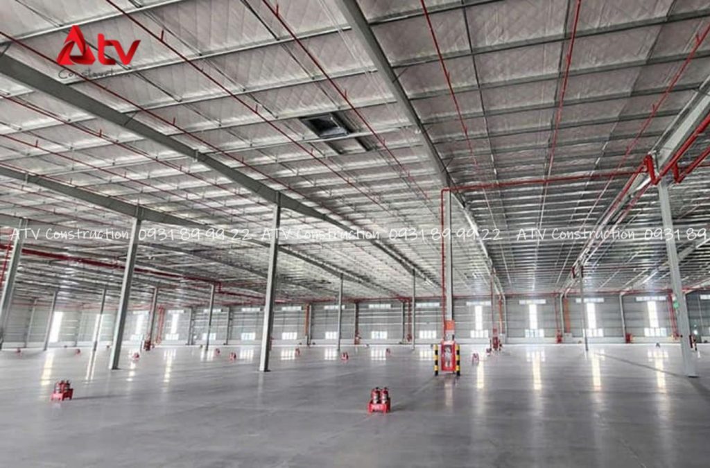 Báo giá nhà xưởng gồm 3 nhóm chính: móng nền, khung thép và mái vách hoàn thiện