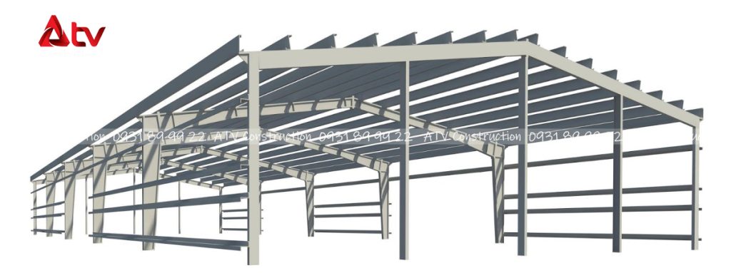 khẩu độ nhà thép tiền chế