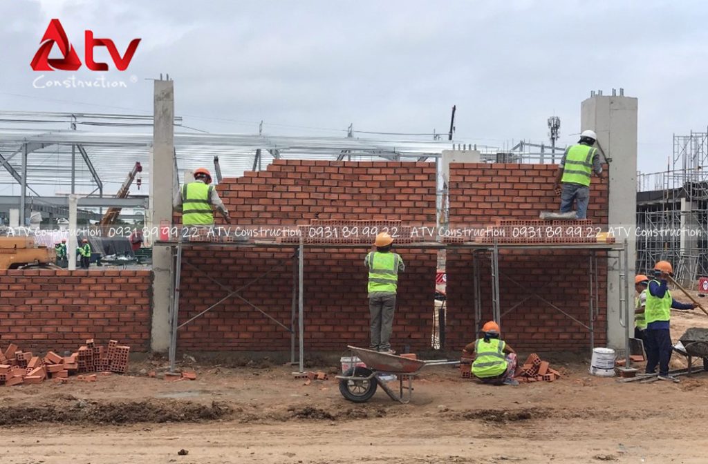 Lưu ý xây tường nhà xưởng