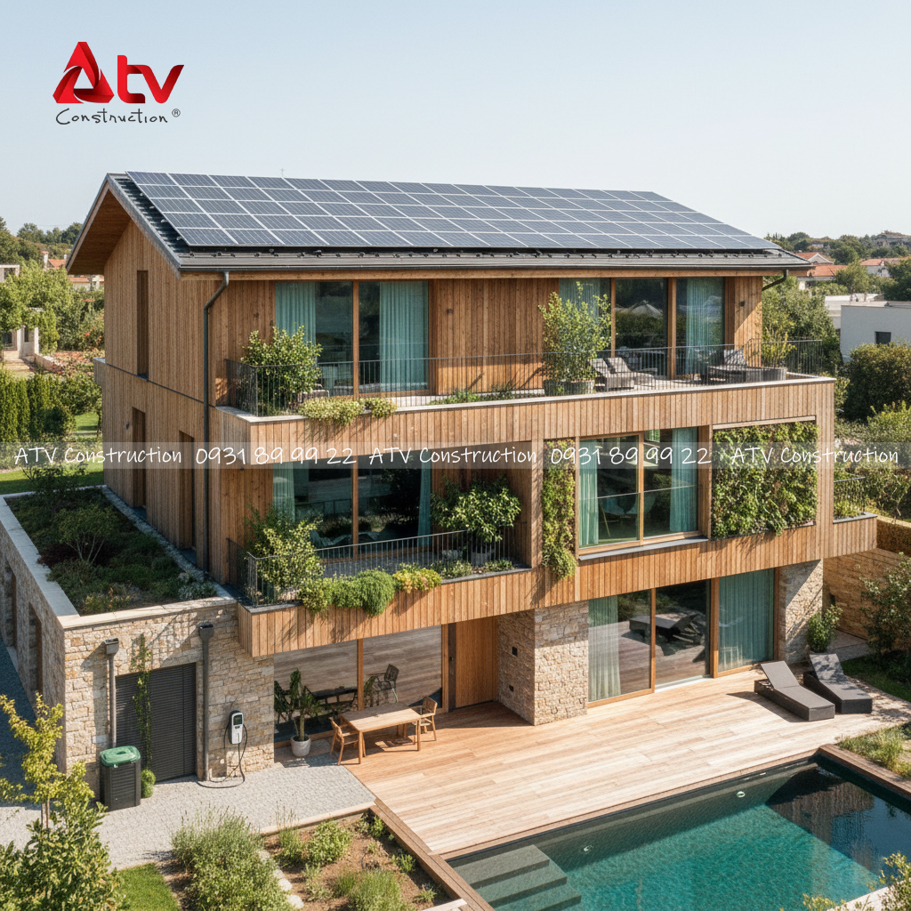 mẫu thiết kế biệt thự hiện đại xanh thạnh mỹ lợi