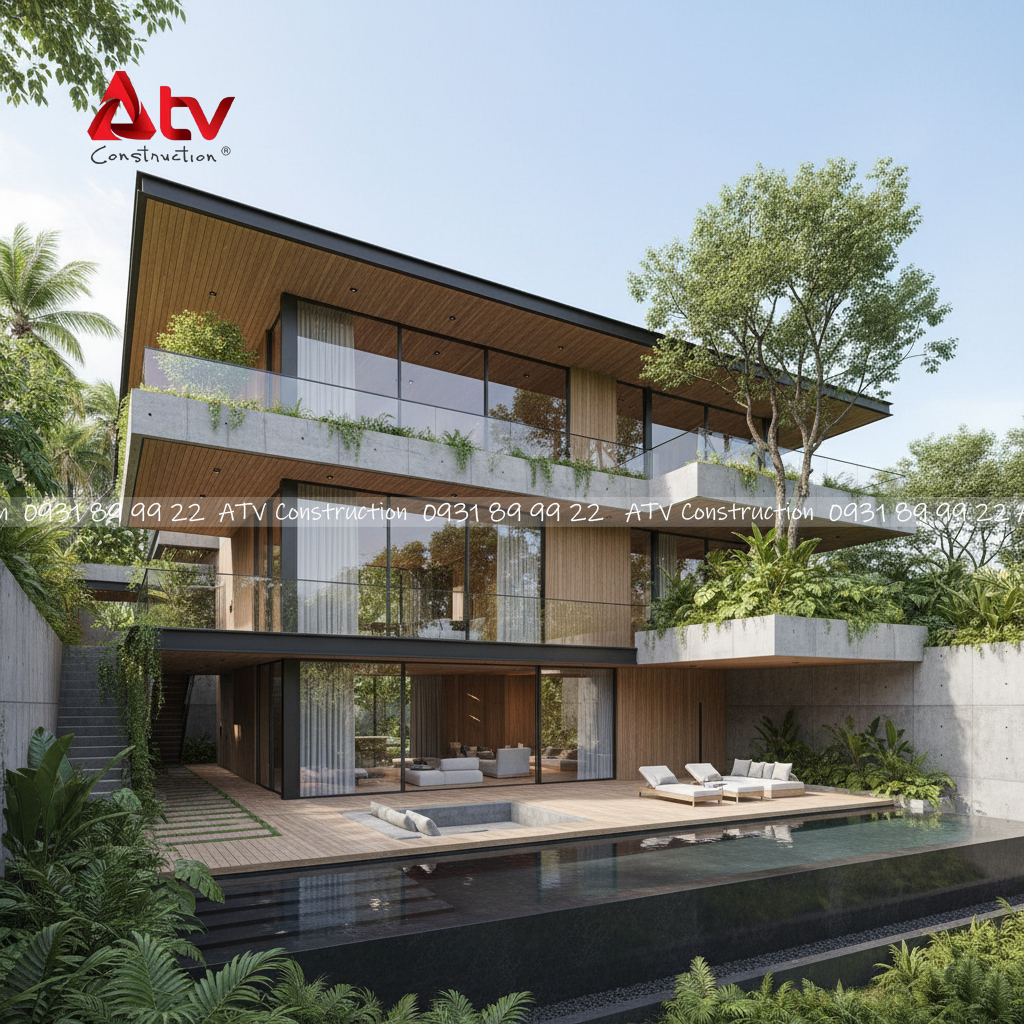 Mẫu thiết kế biệt thự Thạnh Mỹ Lợi