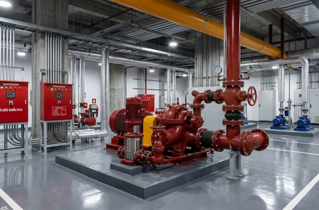 Hệ thống bình chữa cháy cần được phân bổ đều trên toàn bộ khu vực sản xuất