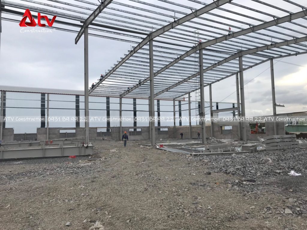 nhà xưởng khung thép tiền chế