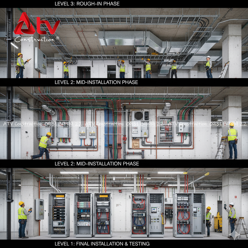 quy trình thi công m&e chuyên nghiệp