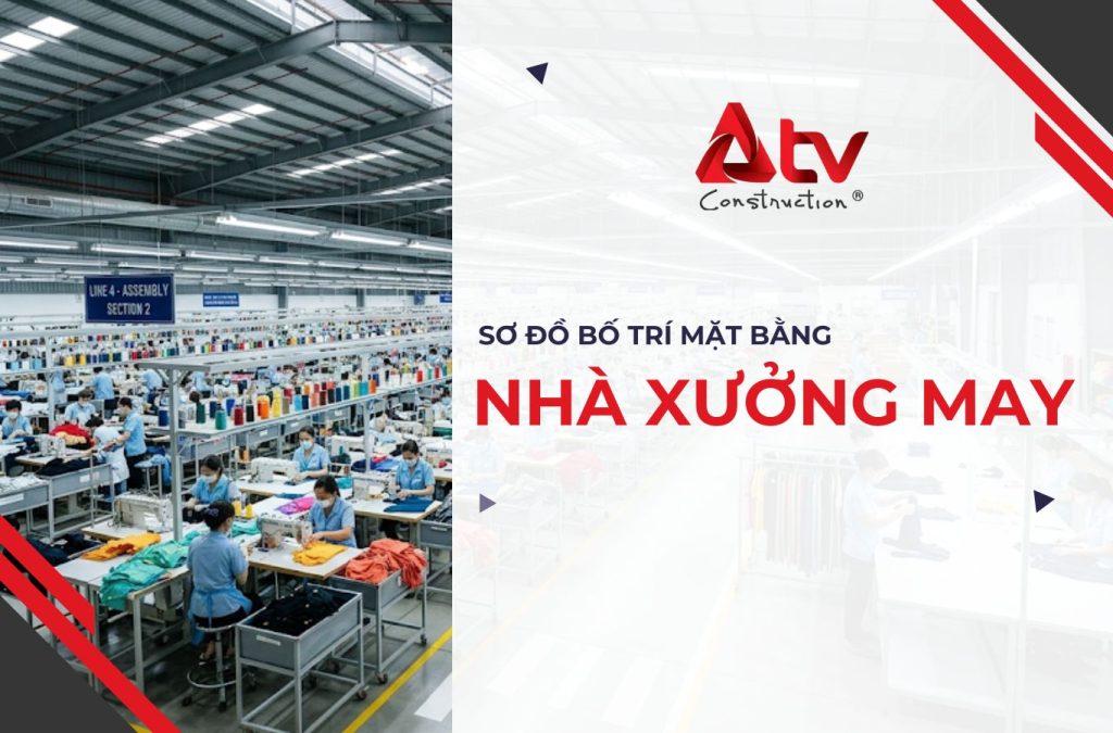 Mẫu sơ đồ bố trí mặt bằng nhà xưởng may hiện đại 2026
