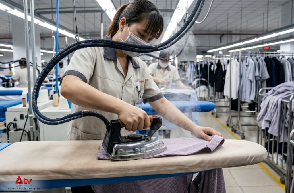 Bố trí nhà xưởng may khoa học giúp tối ưu năng suất sản xuất