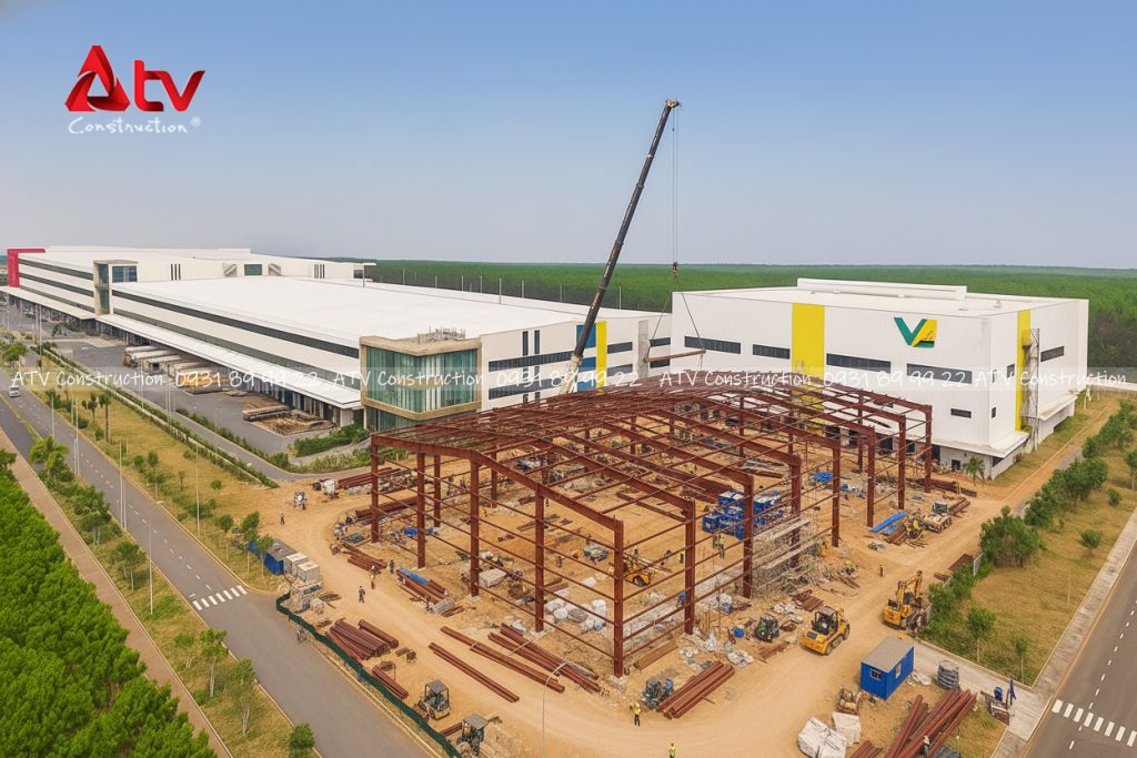 kết cấu thép nhà xưởng chế biến gỗ