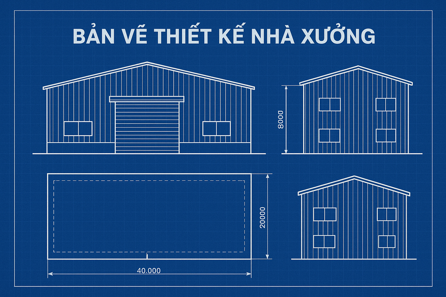 Bản vẽ thiết kế nhà xưởng: Quy trình – chi phí – tiêu chuẩn đầy đủ nhất 2025