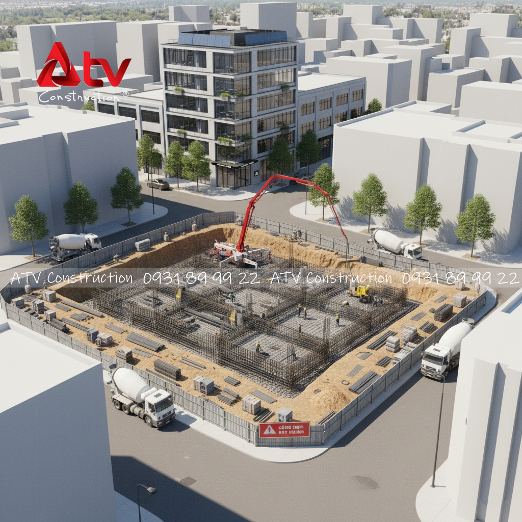 bảng chi phí xây dựng văn phòng 5 tầng