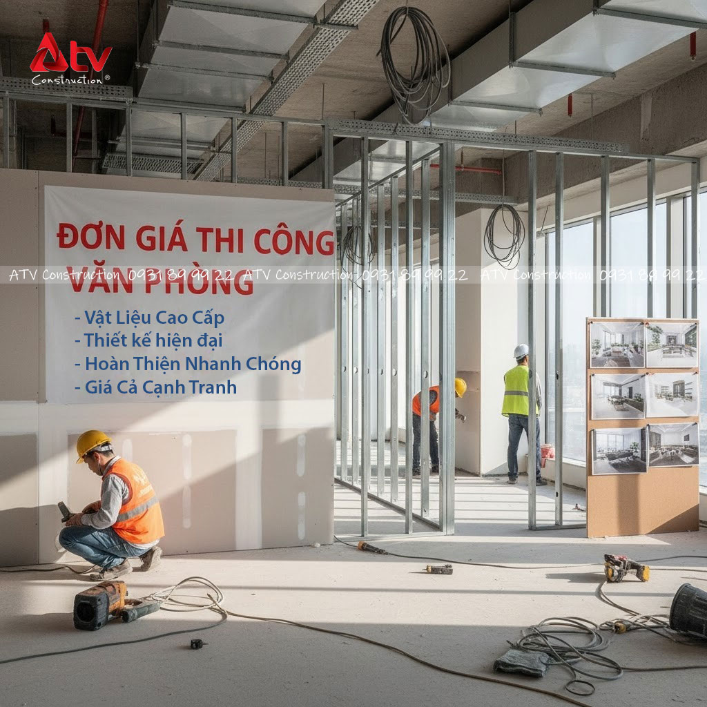 đơn giá thi công văn phòng