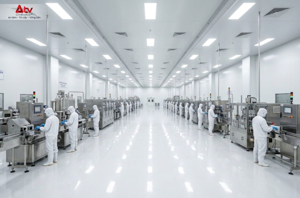 Nhà xưởng GMP giúp kiểm soát chất lượng và ổn định sản phẩm