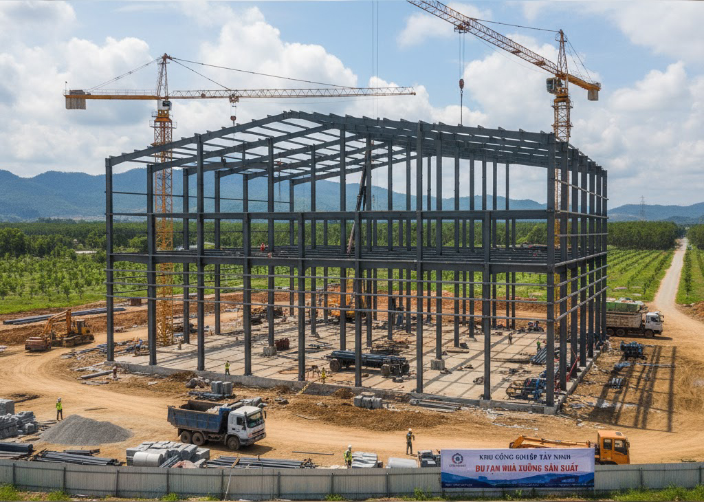 Xây Dựng Nhà Xưởng Tại Tây Ninh Và Lưu Ý Quan Trọng