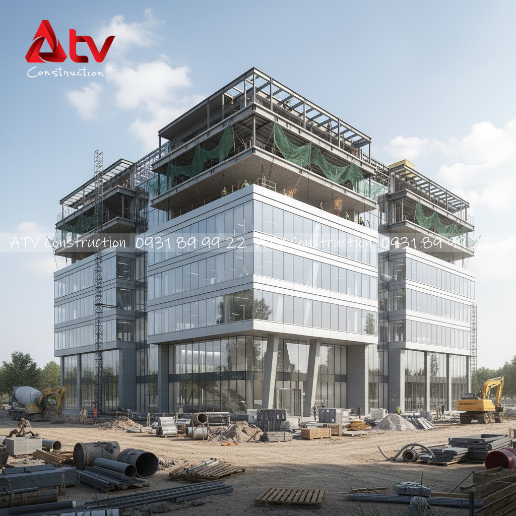 xây dựng tòa nhà vă phòng