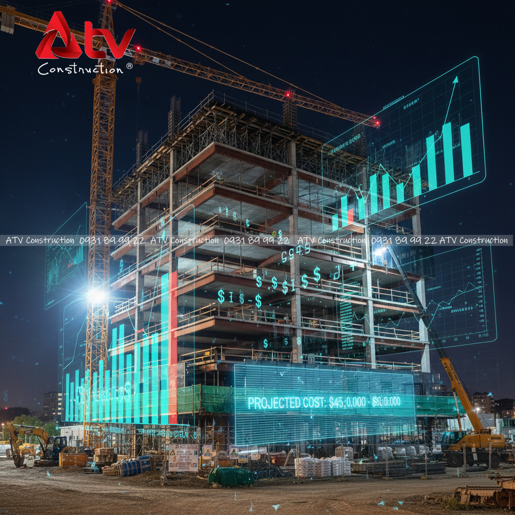 dự toán xây dựng tòa nhà văn phòng 8 tầng bao nhiêu tiền