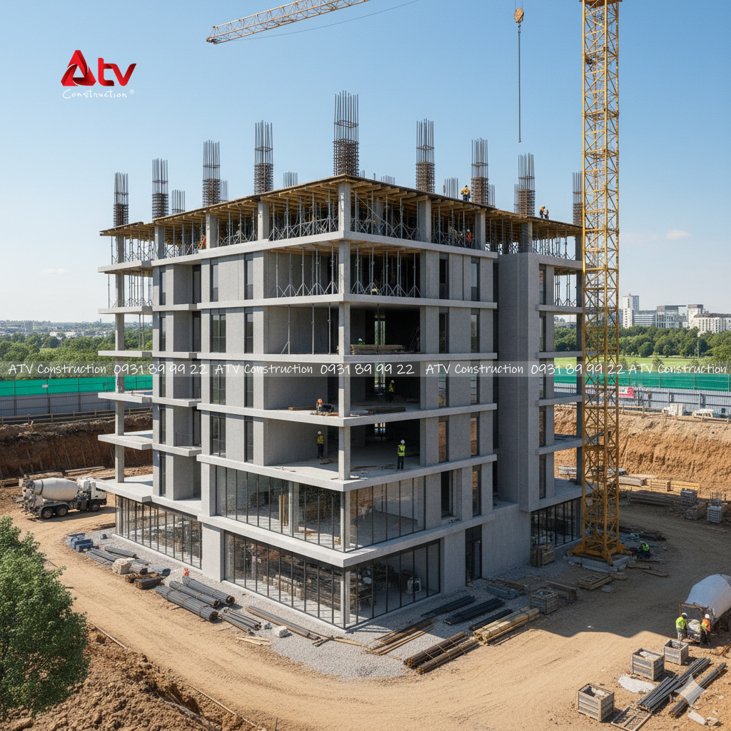 xây dựng văn phòng kết hợp nhà ở