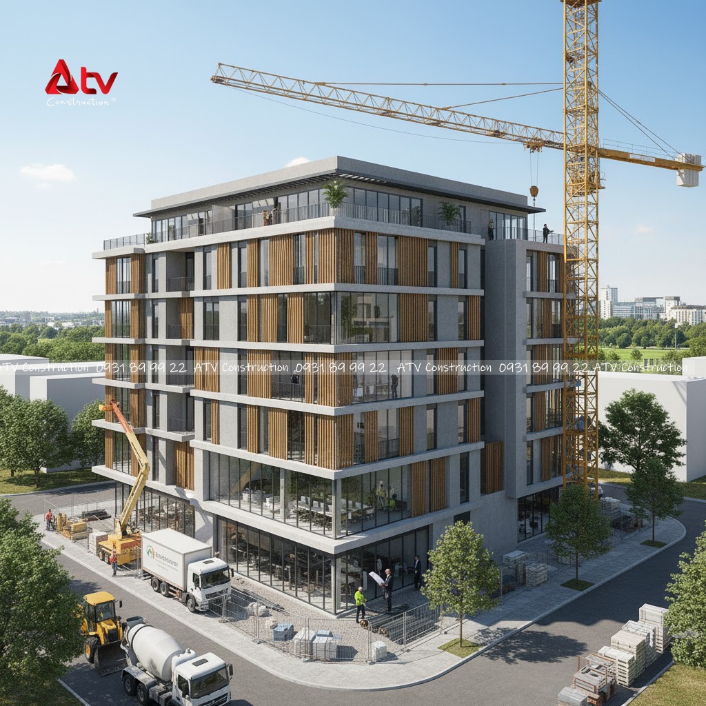 xây dựng văn phòng kết hợp nhà ở