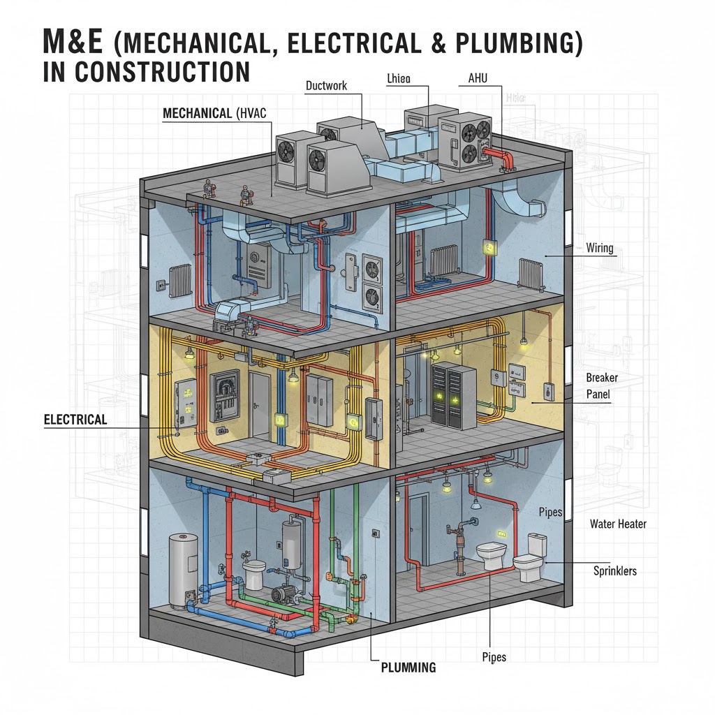 Hệ thống M&E trong xây dựng là gì? Định nghĩa, phạm vi và tầm quan trọng