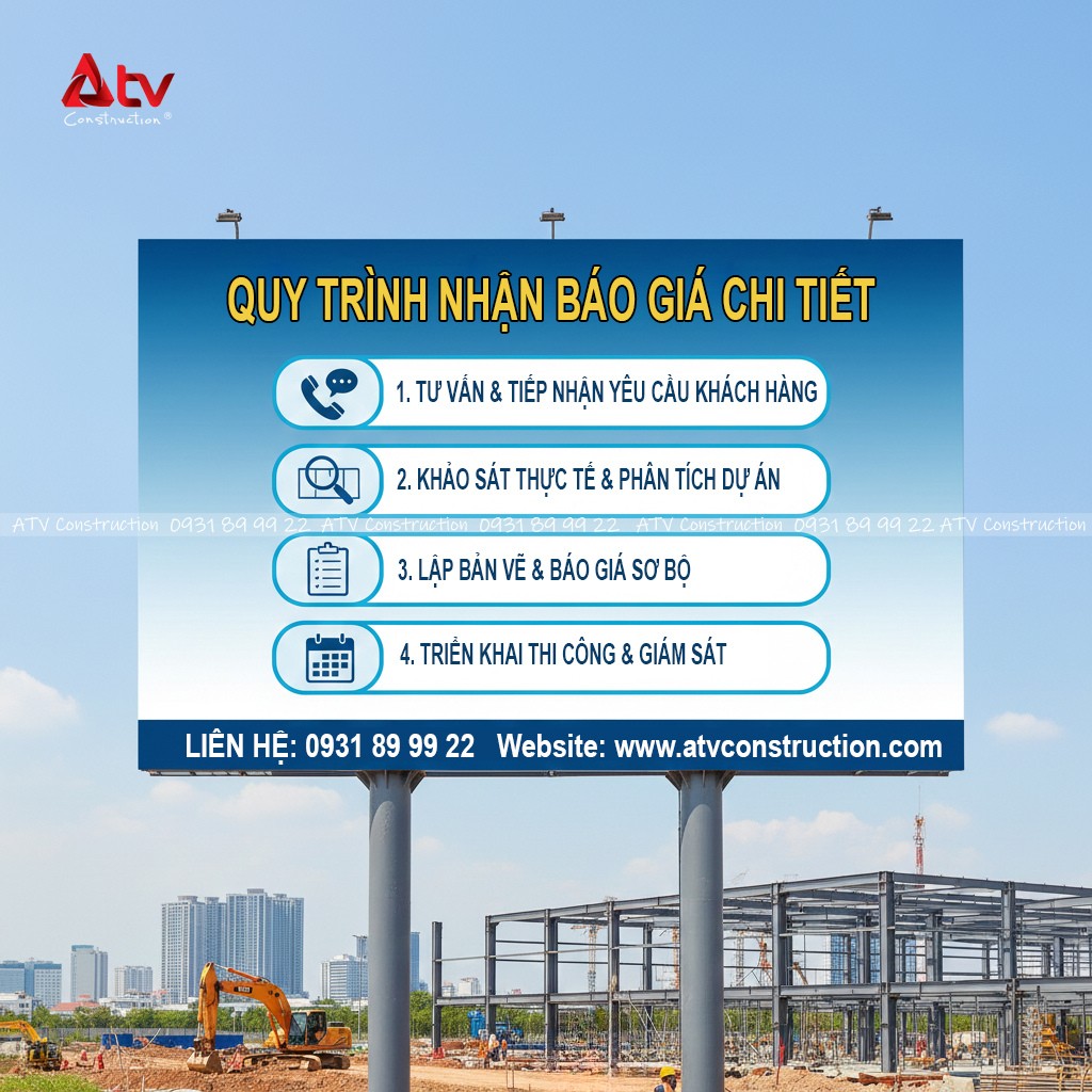Quy trình nhận báo giá chi tiết