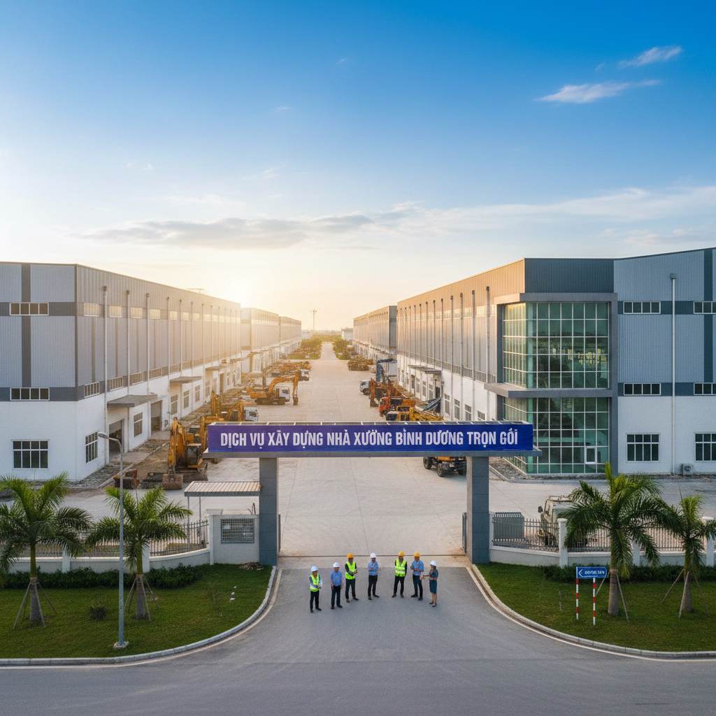 Dịch vụ xây dựng nhà xưởng Bình Dương trọn gói