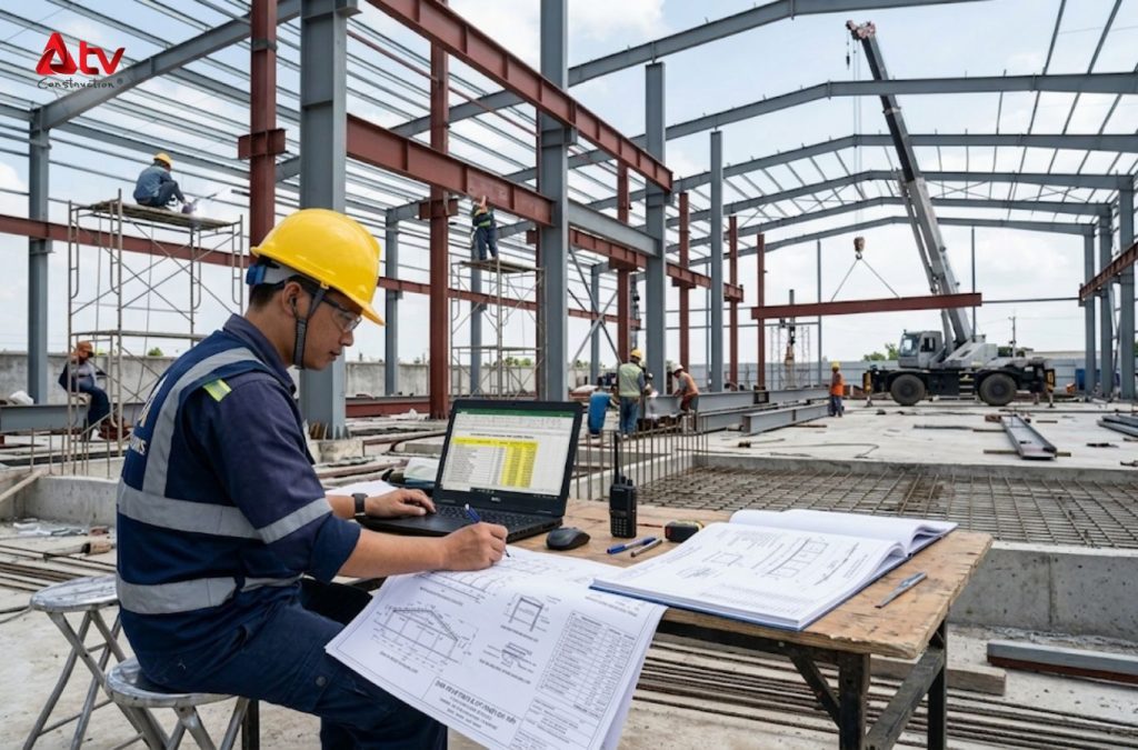 Chi phí xây dựng biến động theo diện tích, kết cấu và vật tư sử dụng