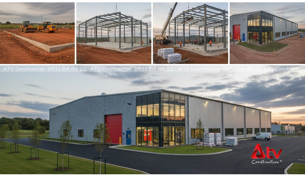 quy trình xây dựng nhà xưởng 1 tầng