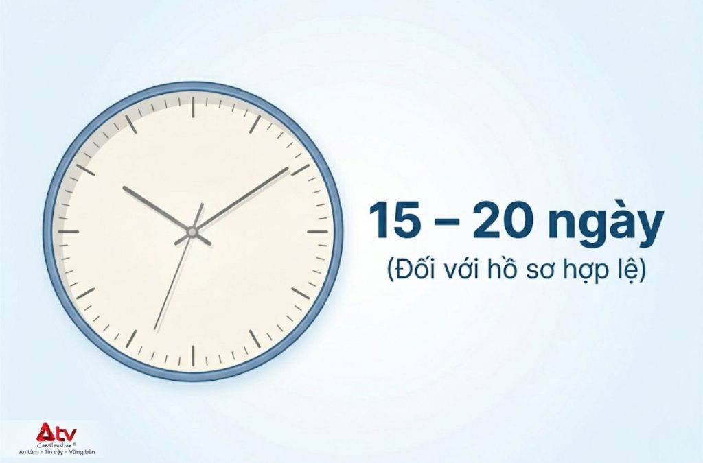 Nếu hồ sơ hợp lệ, thời gian xử lý rơi vào khoảng 15 - 20 ngày