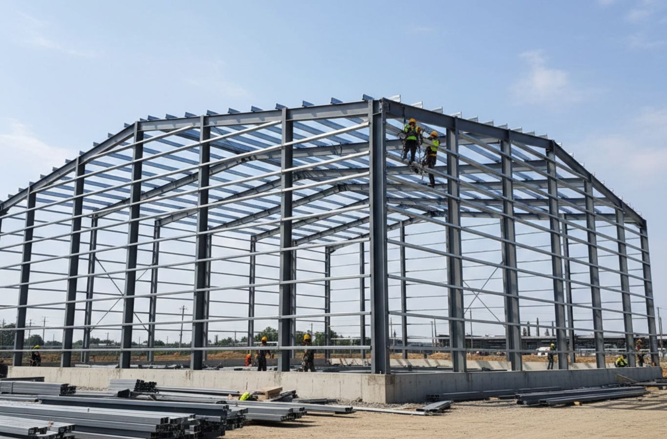 Xây dựng nhà xưởng nhỏ khung thép tiền chế