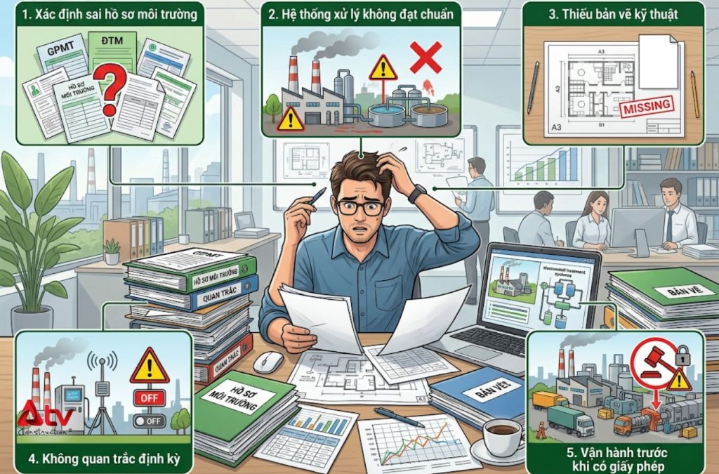 Những lỗi cần tránh khi xin giấy phép môi trường