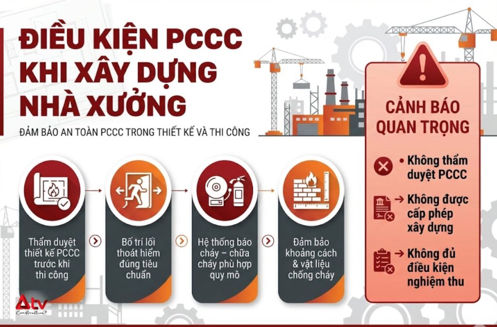 PCCC là điều kiện bắt buộc khi xây dựng nhà xưởng