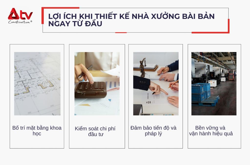 Những lợi ích khi thiết kế nhà xưởng bài bản ngay từ đầu