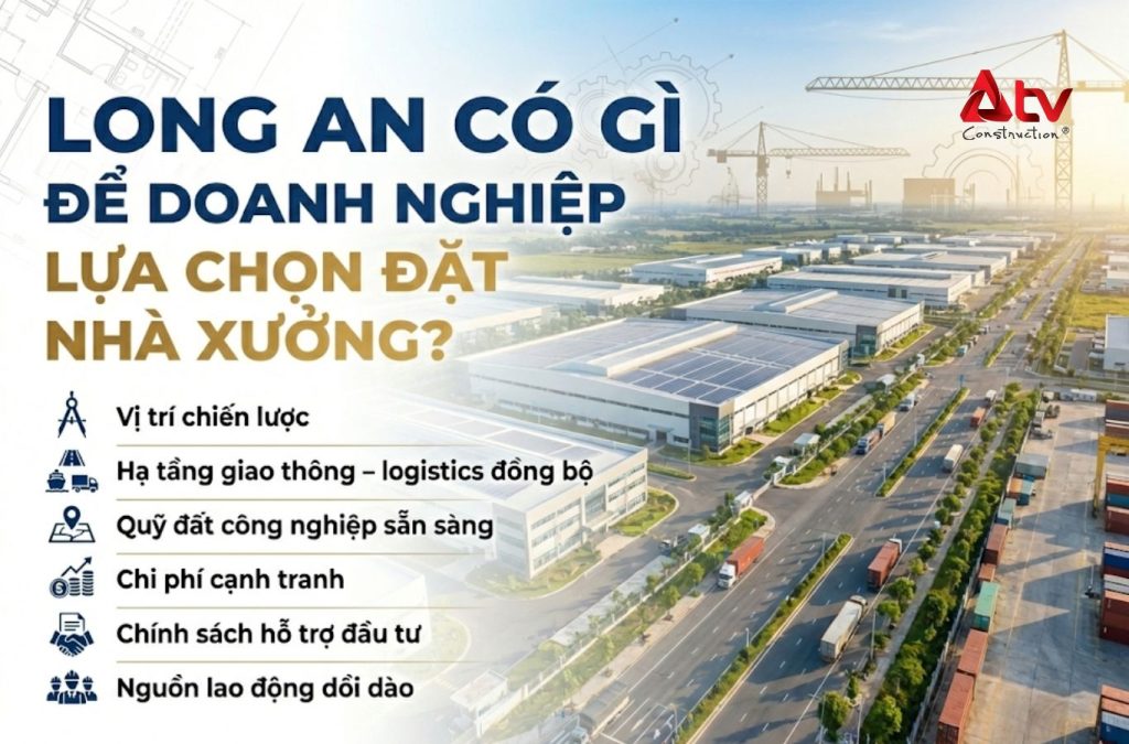 Long An – lựa chọn phù hợp để đặt nhà xưởng sản xuất