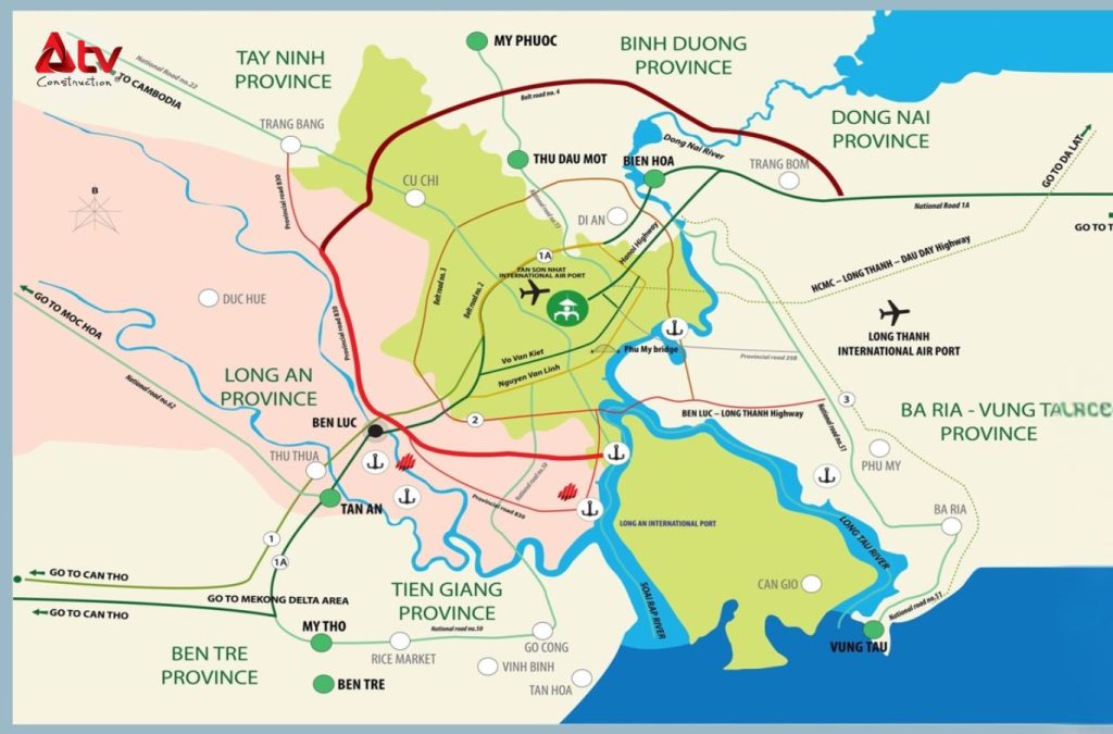 Bản đồ khu vực khu công nghiệp Thuận Đạo