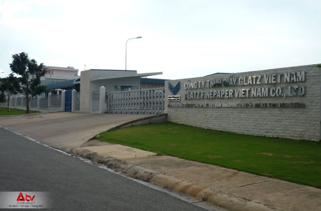 Nhà máy giấy GLATZ với tổng diện tích 25.000m2 do ATV Construction làm đơn vị quản lý dự án
