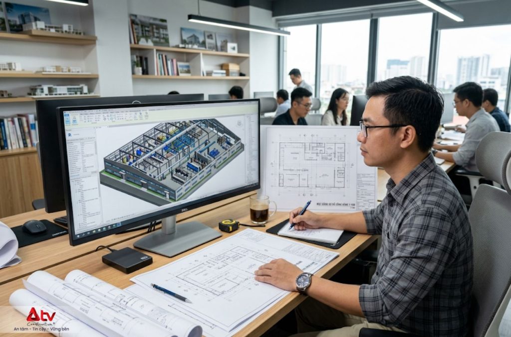 Thiết kế nhà xưởng phù hợp giúp giảm sai sót khi thi công thực tế