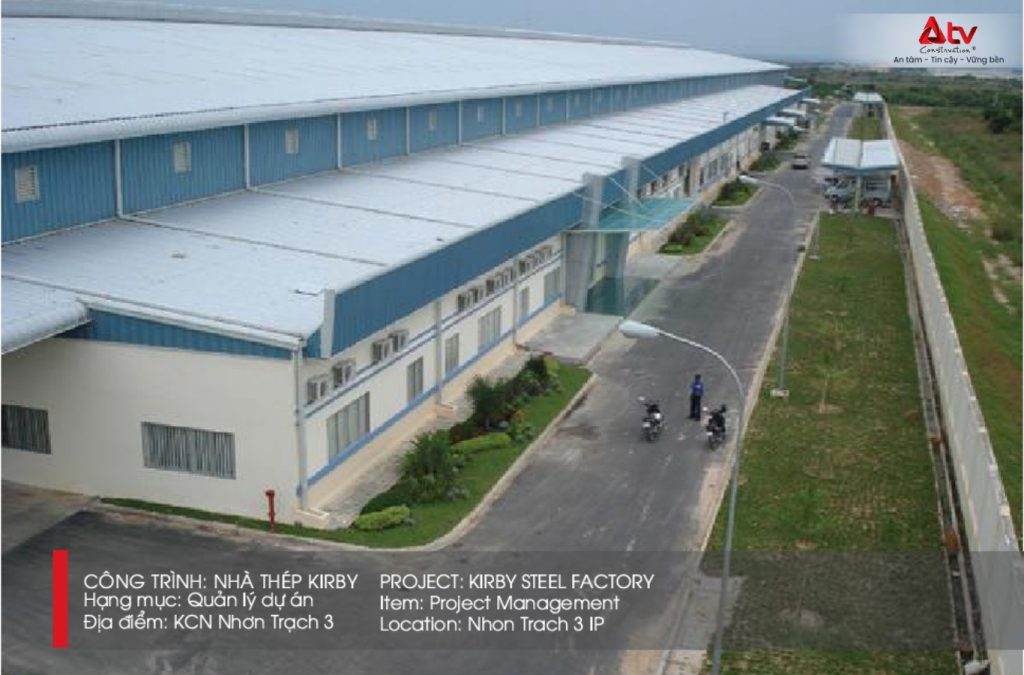Nhà thép KIRBY - KCN Nhơn Trạch 3