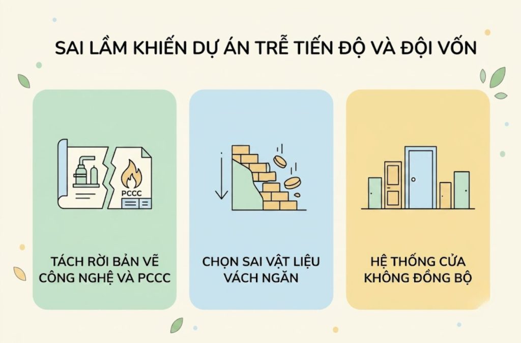 Những lựa chọn không phù hợp thường dẫn đến sửa đổi tốn kém